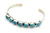 Roie Jaque Blue Turquoise Seven-Stone Row Cuff 100226