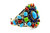 Roie Jaque Multicolor Turquoise Rosette Cuff 100226