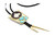 M.B.S. Zuni Horse Head Bolo Tie with Turquoise 092426