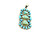 Roie Jaque Sonoran Gold Turquoise Petal Cluster Pendant 100426