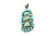 Roie Jaque Sonoran Gold Turquoise Petal Cluster Pendant 100426