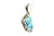 Roie Jaque Blue Turquoise Teardrop Scallop Pendant 100426