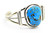 Roie Jaque Blue Kingman Turquoise Freeform Cuff 100426