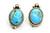 Roie Jaque Blue Turquoise Flower Post Earrings 100426
