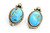 Roie Jaque Blue Turquoise Flower Post Earrings 100426