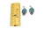 Roie Jaque Blue Turquoise Fan Dangle Earrings 100426