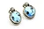Roie Jaque Golden Hills Turquoise Flower Stud Earrings 100426
