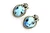 Roie Jaque Golden Hills Turquoise Flower Stud Earrings 100426