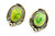 Roie Jaque Lime Green Sonoran Shadowbox Stud Earrings 100426