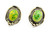 Roie Jaque Lime Green Sonoran Shadowbox Stud Earrings 100426