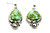 Roie Jaque Green Sonoran Turquoise Nugget Dangle Earrings 100426