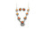 Roie Jaque Orange Spiny Oyster Shadowbox Necklace & Earrings Set 100426