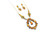 Roie Jaque Orange Spiny Oyster Cluster Necklace & Earrings Set 100426
