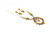 Roie Jaque Orange Spiny Oyster Cluster Necklace & Earrings Set 100426