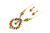 Roie Jaque Orange Spiny Oyster Cluster Necklace & Earrings Set 100426