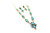 Roie Jaque Teal Green Turquoise Necklace & Earrings Set 100426