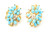 14K Gold Turquoise and Diamond Earrings SS15926