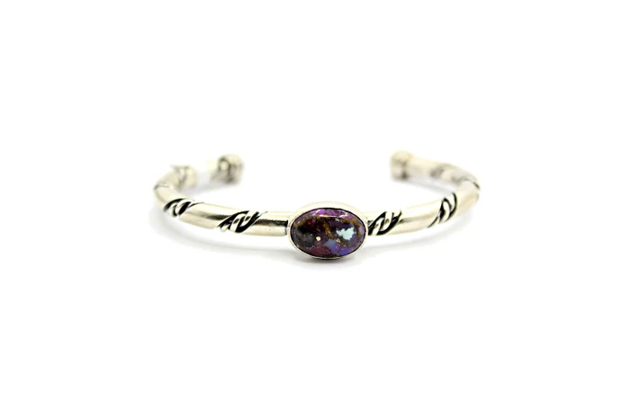 Purple Mojave Turquoise cuff bracelet
