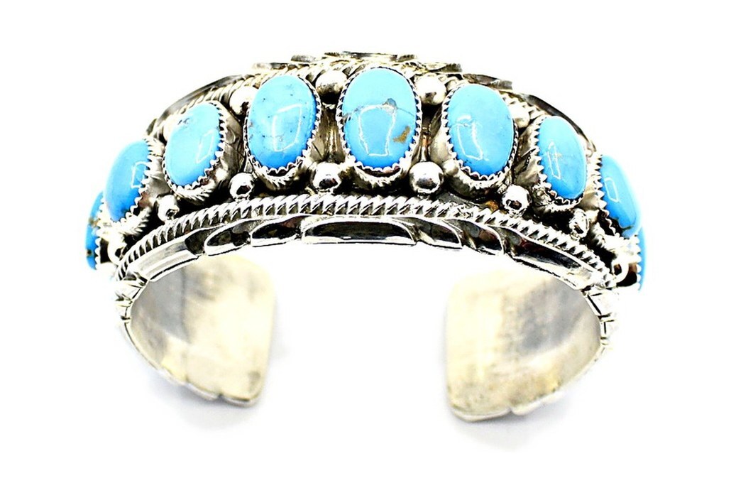 Turquoise cuff bracelets