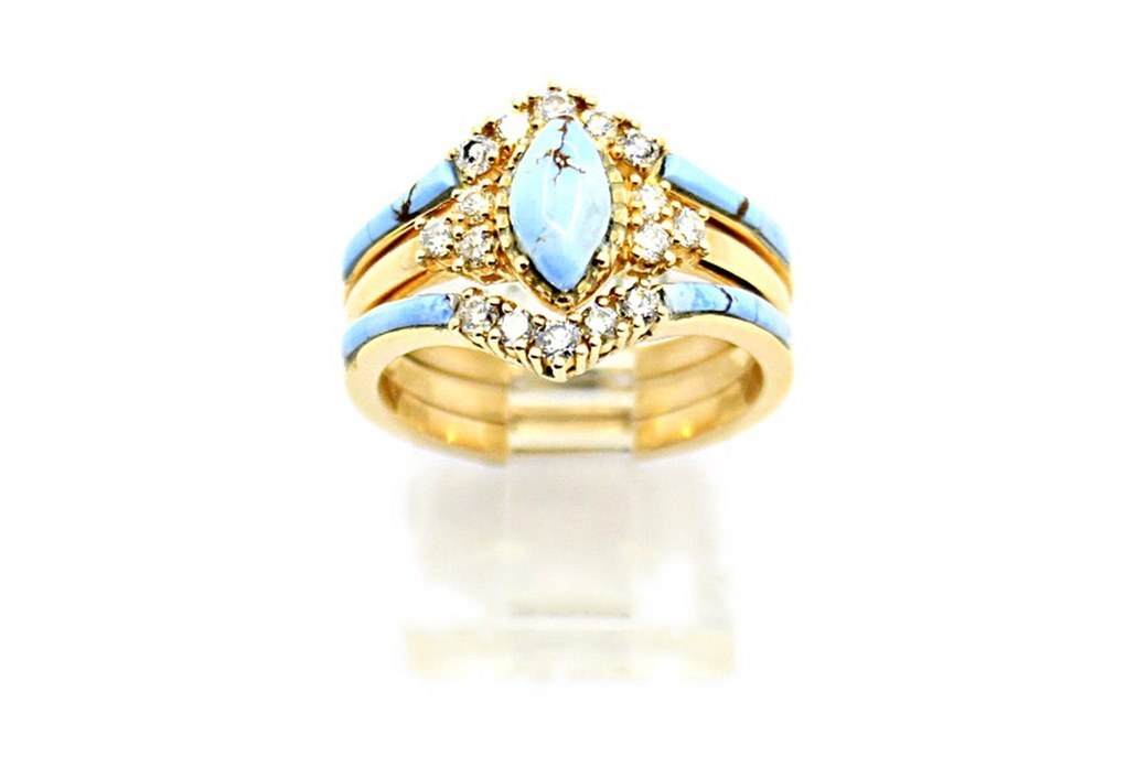 14K gold turquoise jewelry