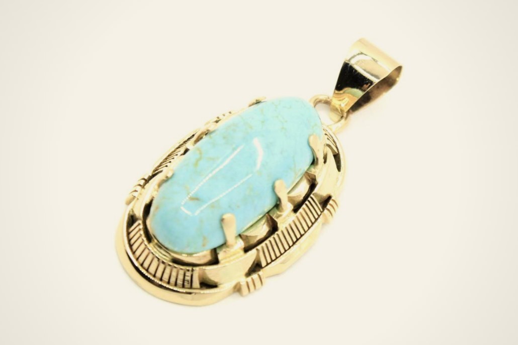 14K gold turquoise jewelry