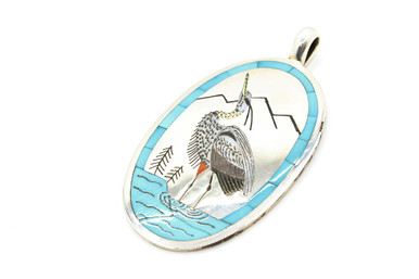 AD Banteah Crane Pendant 080620- silver star jewelry- jewelry