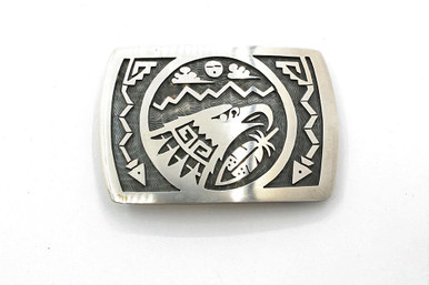 Eagle Hopi Belt Buckle 121620- silver star jewelry- old town