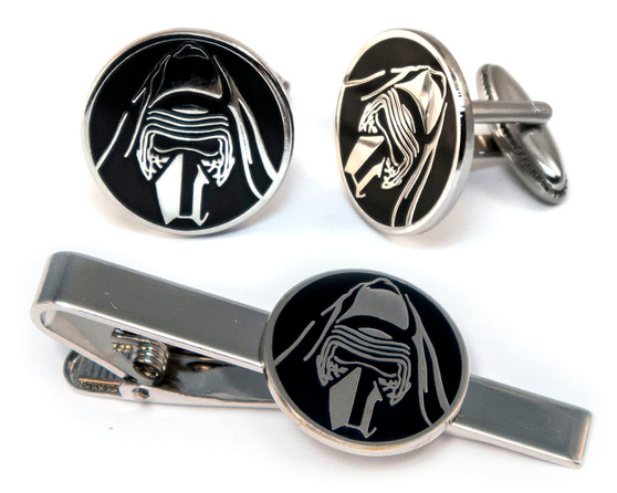 Kylo Ren Cufflinks, Star Wars Tie Clip, Sith Lord Tie Tack