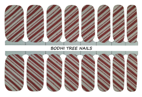 Candy Cane - Nail Wraps