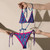 GBX All-over print recycled string bikini