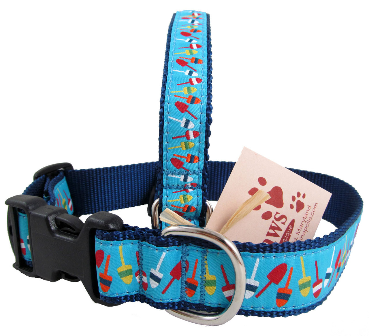 Nautical Flag Dog Collars at Small Dog Collars