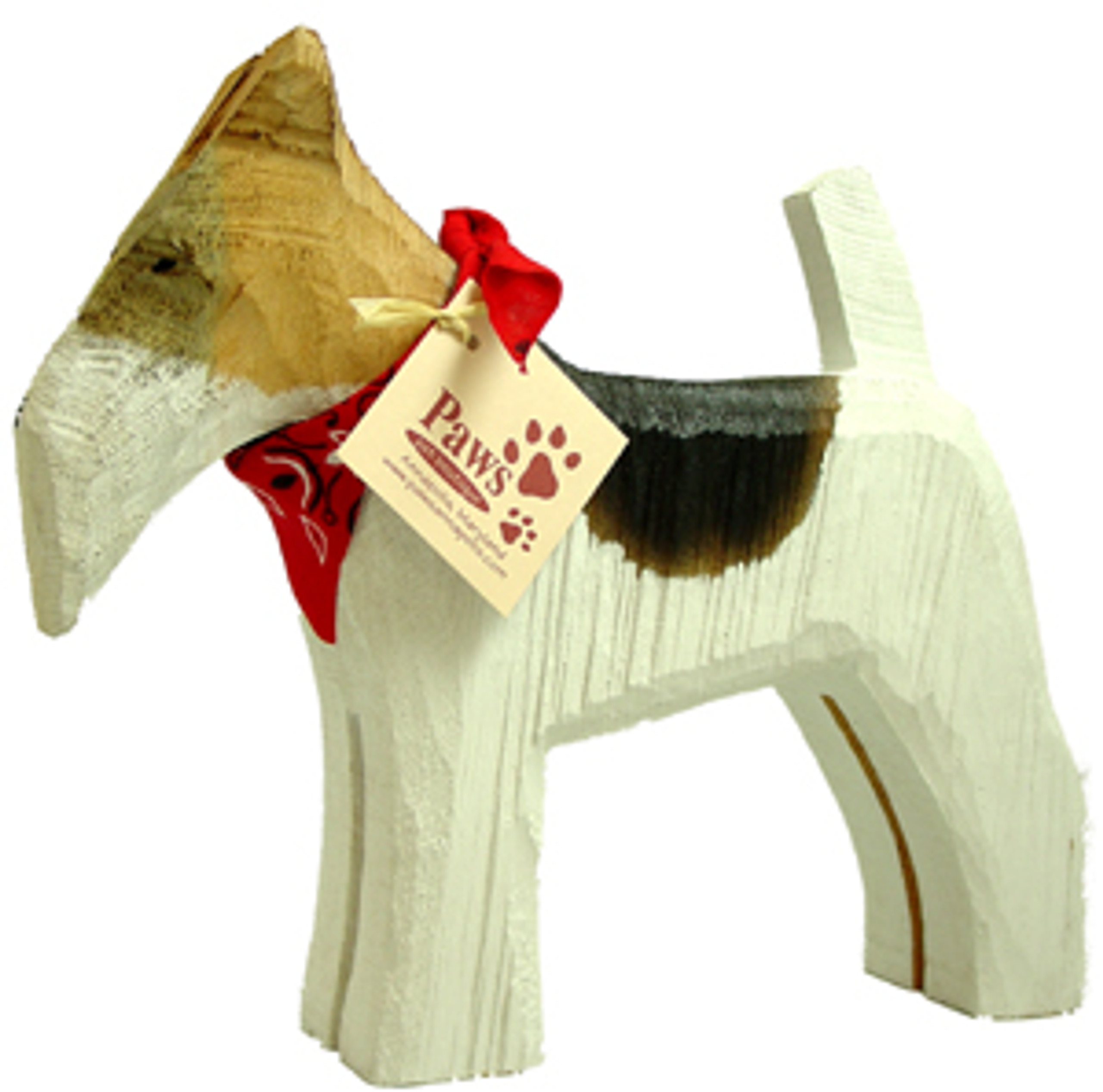Carved Wooden Airedales - Paws pet boutique