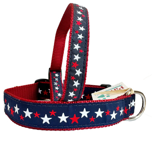Made in USA Patriotic Star Dog Collars