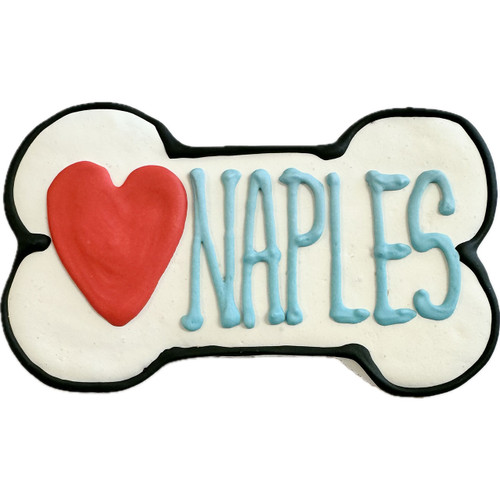 Love Naples Dog Treat Bone