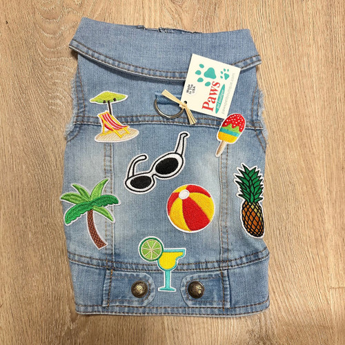 Large Denim Dog Jacket