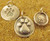 Silver Paw Charm in front is created using an antique wax seal.