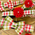 Crisp Red and Green Plaid Dog Collars - Add a Bow Tie or Flower for fun!