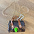 Brown Purse Bag Dispenser includes chaind shoulder strap