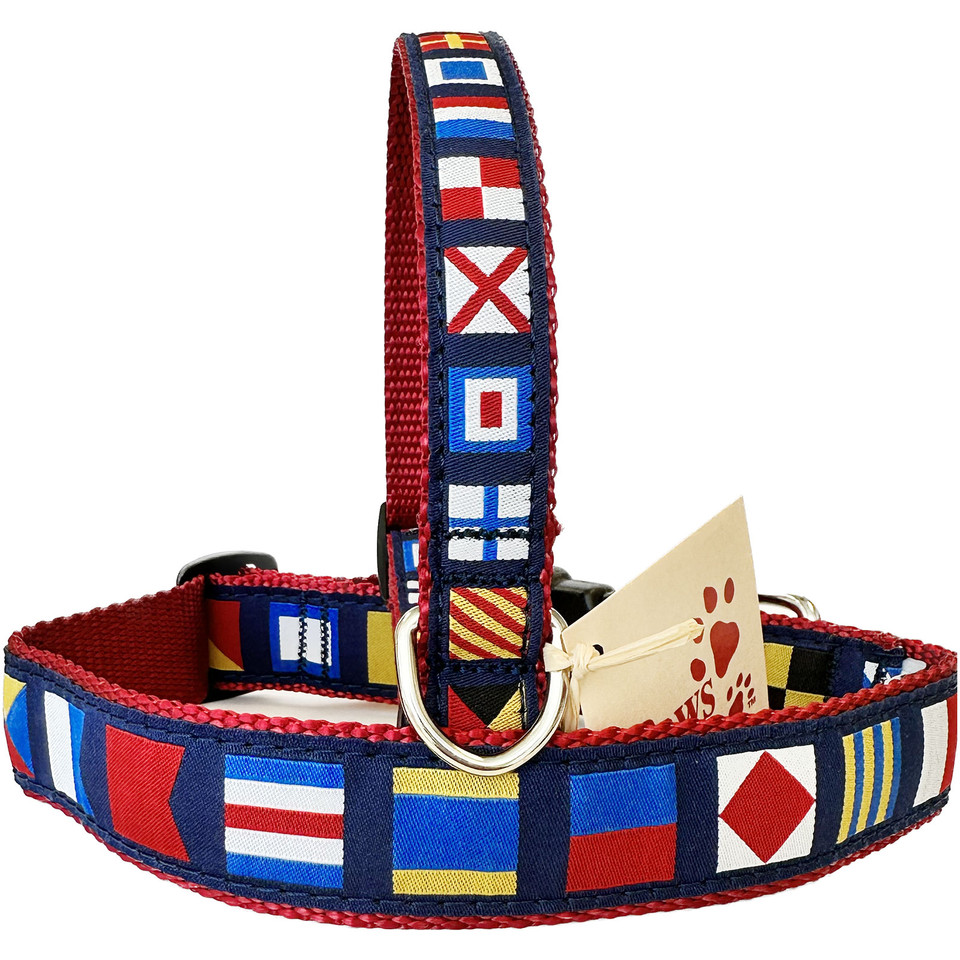 Nautical Flag Stepin Dog Harnesses at Made in USA Nautical Harnesses