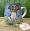 Brown and White Paillon Coffee Mug