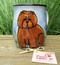 Hand-painted Red Chow Coffee Mugs
