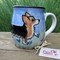 Hand-painted Tri-color Corgi Mug
