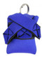 Velcro tabs secure pet tag pouch around Ids. Neoprene pouch is super lightweight.