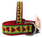 Lucky Red Lady Bugs on Yellow Dog Collars