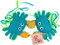 Blue Crab Felt Catnip Toys are Proudly Made in USA