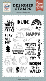 Dream Big Little Boy: Tractor and Car Stamp Set