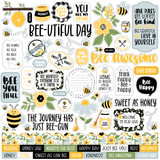 Bee Happy Element Sticker