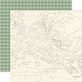 Scenic Route: Map of Europe 12x12 Patterned Paper