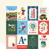 School Days: 3X4 Journaling Cards 12x12 Patterned Paper
