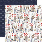 By The Sea: Set Sail 12x12 Patterned Paper